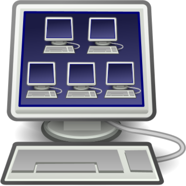 Software Clipart Computer System - Medium Computer (600x600)