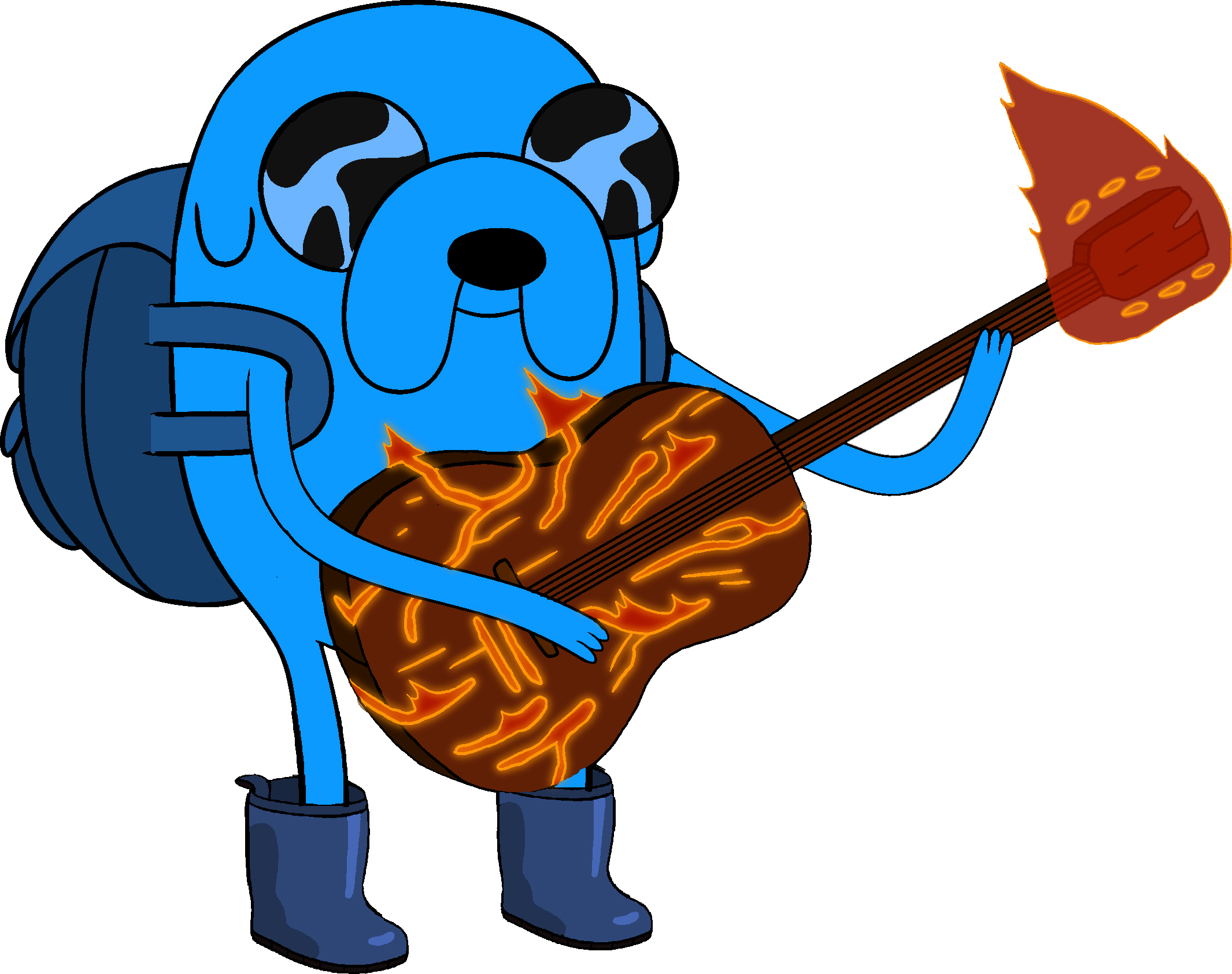 01, August 26, 2012 - Adventure Time Jake Guitar (2131x1686)