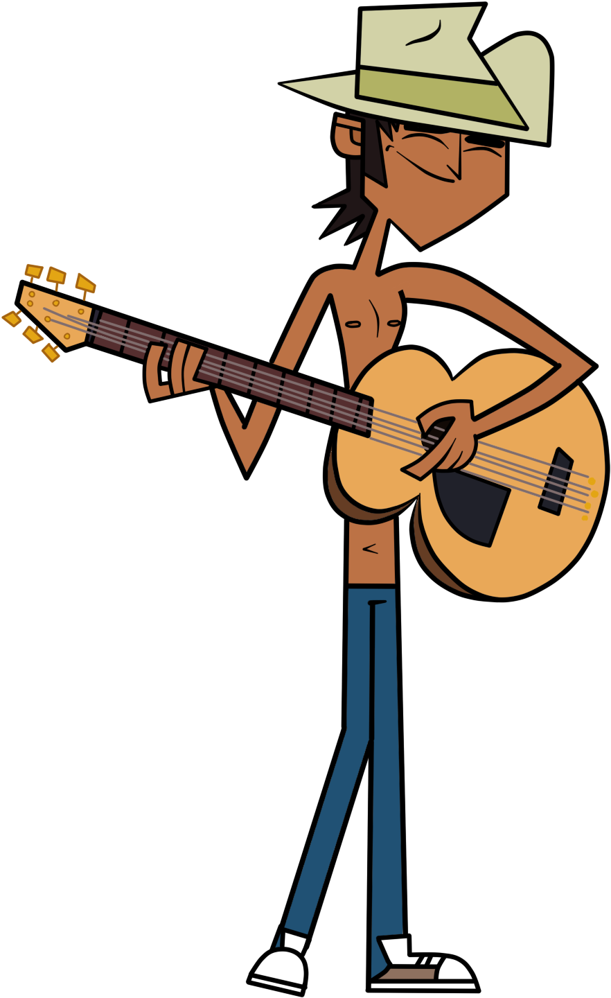 Manitoba Smith Playing The Guitar By Evaheartsart - Manitoba Smith Total Drama (900x1500)