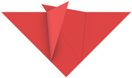 Take A Square Sheet Of Paper, Fold It In Half Downward - Origami (500x500)