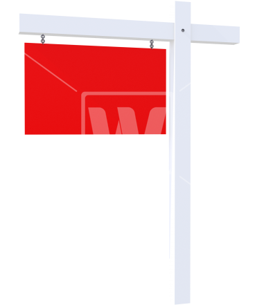 Simple 3d Realtor Sign - Sign (367x550)