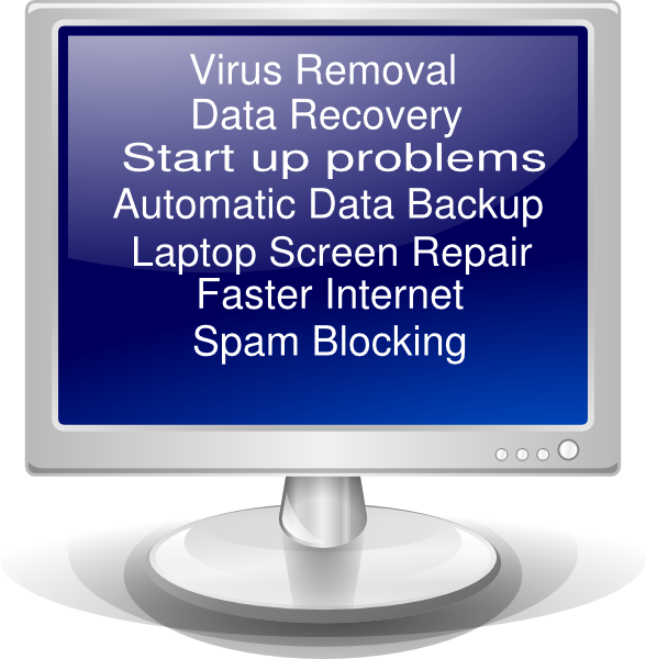 Software Clipart Computer Repair - Computer Repair Clipart Free (588x600)