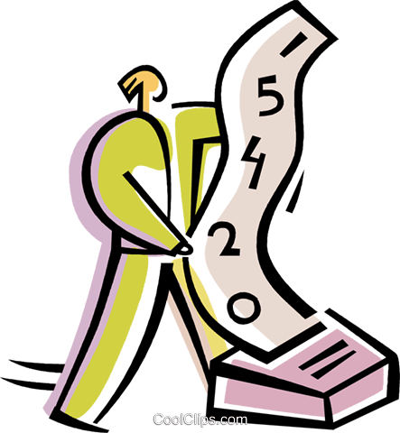 An Accountant Reviewing His Calculations Royalty Free - An Accountant Reviewing His Calculations Royalty Free (443x480)