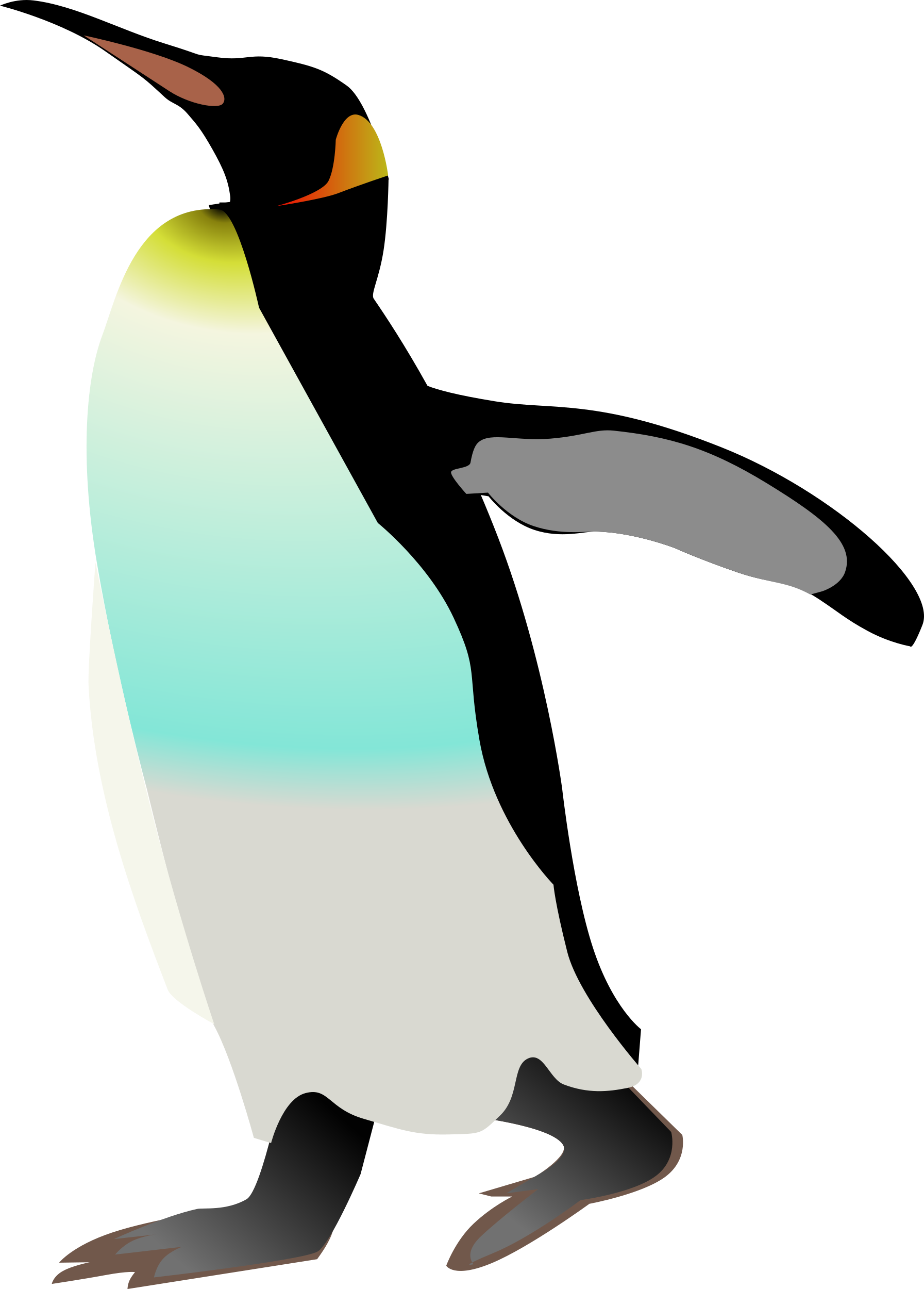 Clipart Emperor Penguin Ralf Ste 01 Bclipart - Emperor Penguin Clipart (1793x2500)