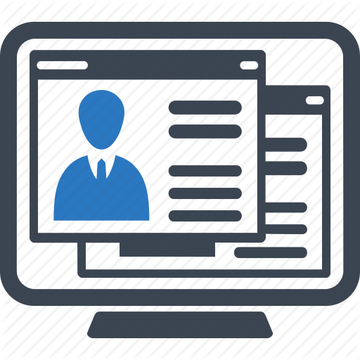 Desktop Pc Newspaper Icon - Online Application Icon Png (512x512)