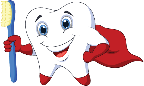 Fluoride Is An Element, Which When Administered In - Teeth Cartoons (500x300)