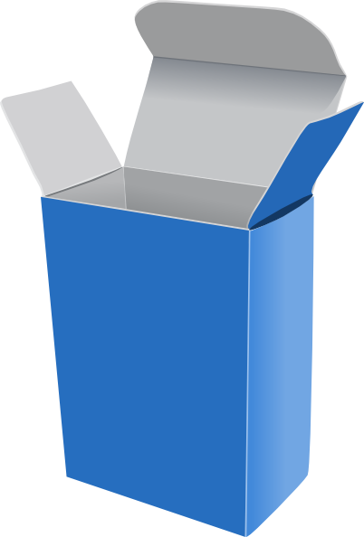 Free Vector Box Clip Art - Empty Box Of Crayons (402x594)