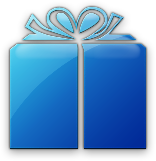 Square Clipart Gift Box - Blue Gift Box (420x420)