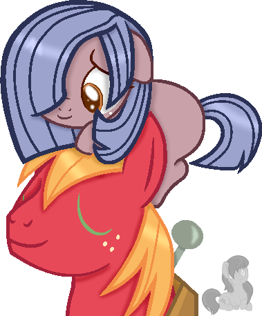 Cobblestone With Her Pa By Otakuchicky1 - Cartoon (379x458)
