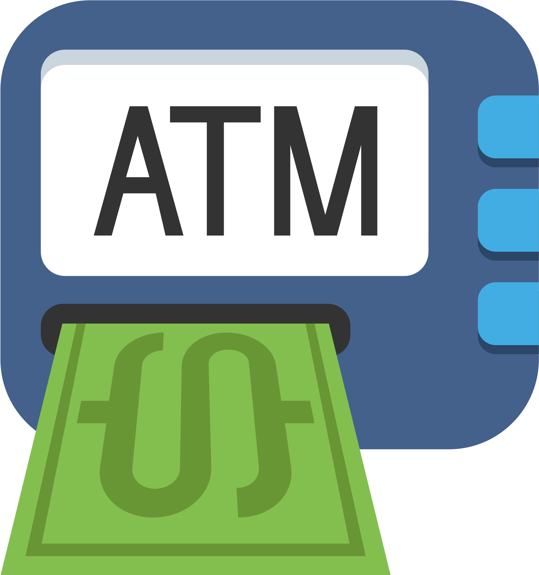 Teller Cliparts 27, Buy Clip Art - Atm Emoji (2000x2000)