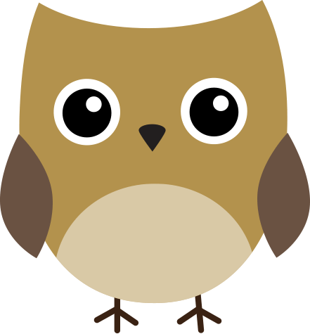 Cute Owl Clip Art - Cartoon (441x475)