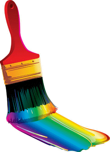 Crayon Clipart Paint Brush - Paint Brush (365x502)