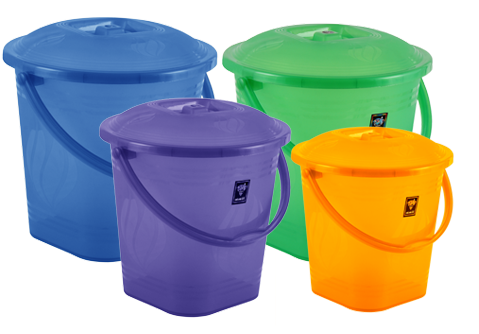 Plastic Bucket Png Image - Plastic Wares (500x345)