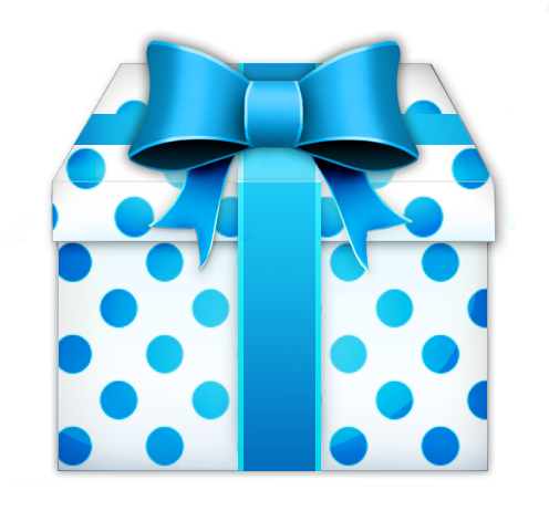 Beautiful Gift Box Icon - Imagen De Regalo Azul (512x512)