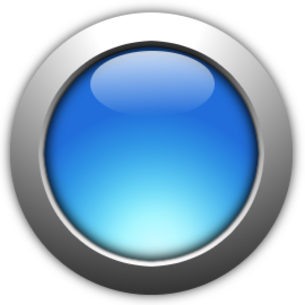 Computer Icons Push-button Clip Art - Blue Button Icon Png (600x600)