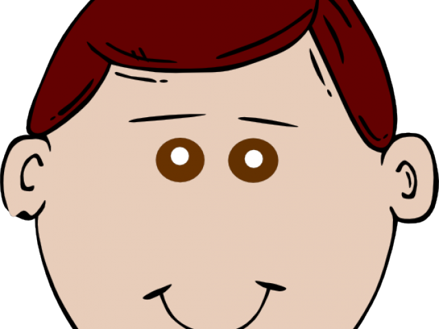 Red Eyes Clipart Boy - Cartoon Man Face (640x480)