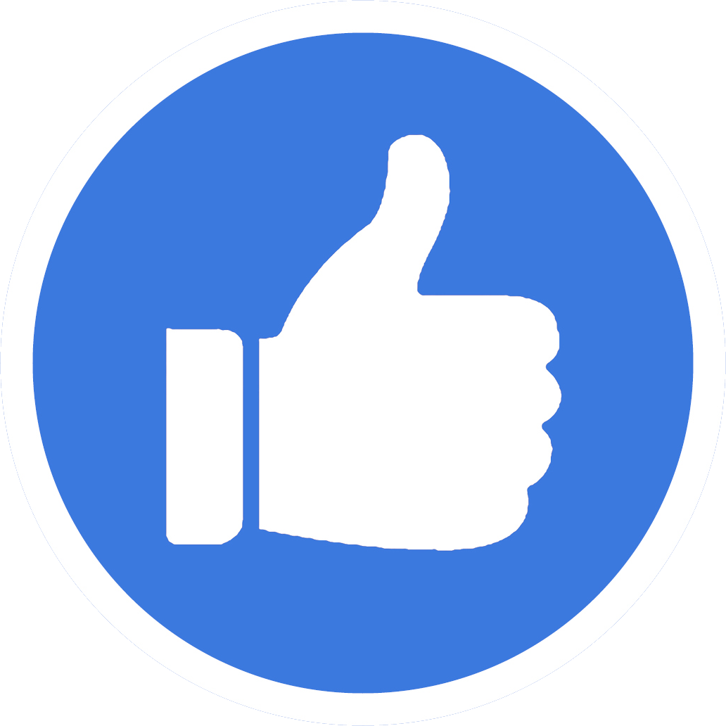 Facebook Like Button Computer Icons Thumb Signal - Facebook Messenger Round Icon (1032x1032)
