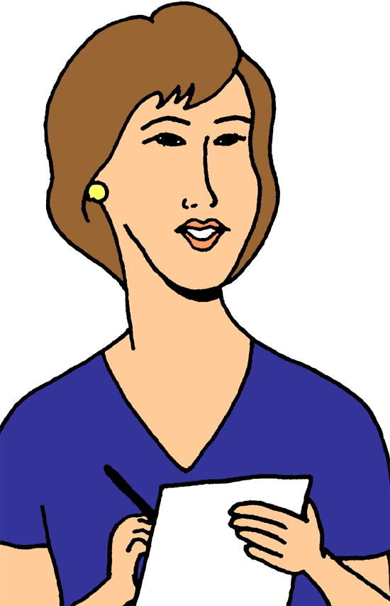 A Perfect World - Secretary Clip Art (550x853)