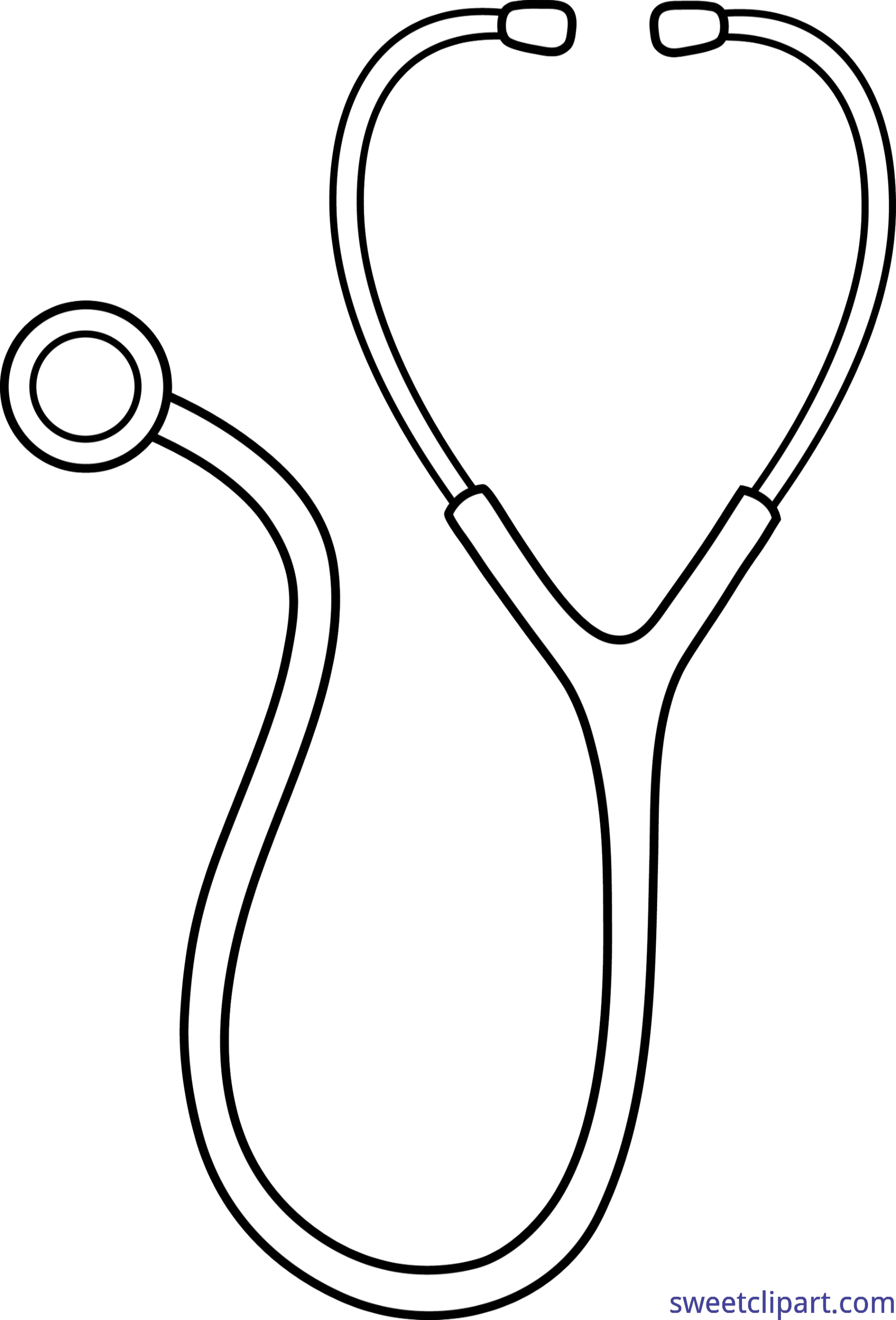 Medicine Clipart Tumblr Transparent - Stethoscope Coloring Page (4289x6313)