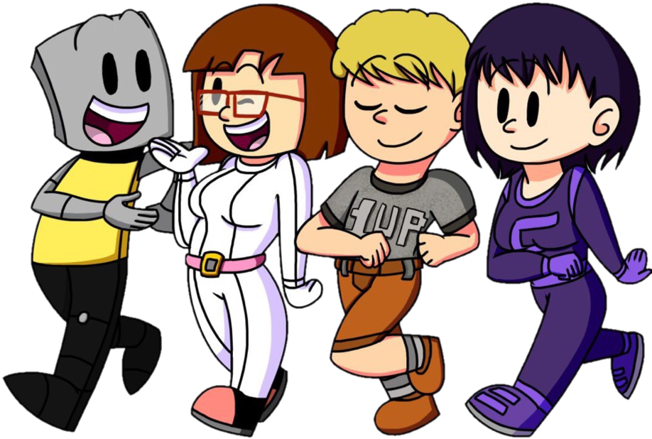 Gamebot And His Friends By Wally The Robot - Cartoon (937x852)