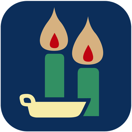 Burning Candles Square Icon Transparent Png - Candle (512x512)
