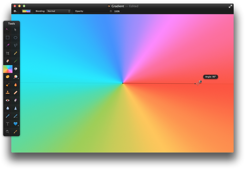 Then, Move The Pointer To Another Location And Click - 4 Point Gradient Photoshop (800x554)