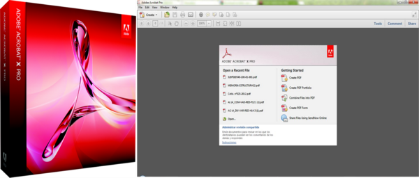 Adobe Acrobat Скачать Бесплатно - Adobe Acrobat X Pro (600x256)