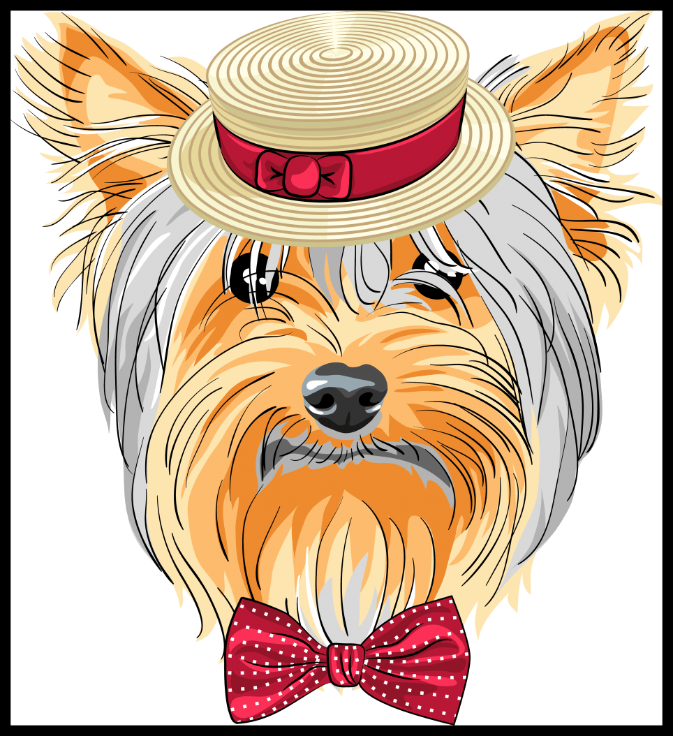 Dog Cartoon Dog Cartoon Transparent Background The - Reproduction D'art Vector Funny Cartoon Hipster Dog (964x1054)