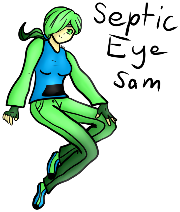 Septic Eye Sam By Madd-catter - Cartoon (822x972)