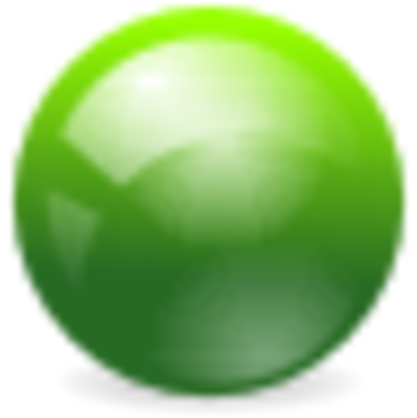 Green Sphere Clipart (600x600)