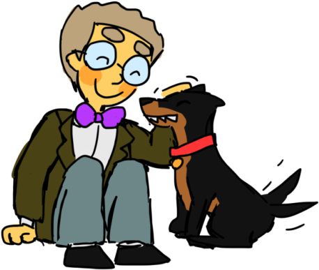 Cute Dog Clipart Png - Cartoon (500x413)