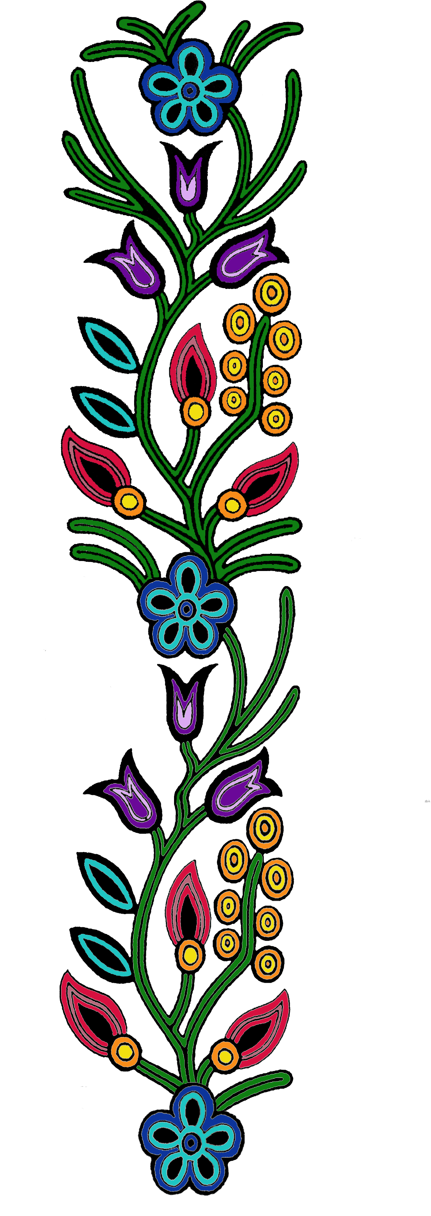 About The Portal - Ojibway Floral 5'x7'area Rug (2100x4800)