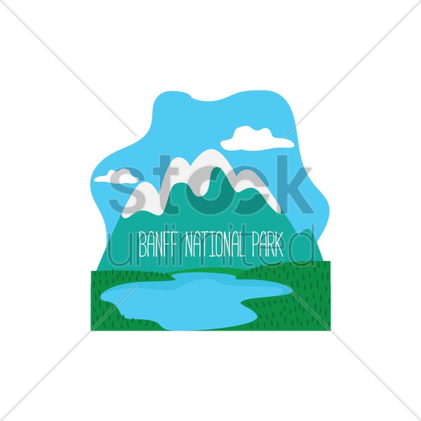 Banff National Park Vector Image - Banff National Park (600x600)