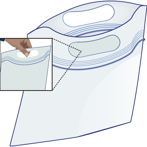 12 X 18, 2 Mil, Clear Reclosable Bags With Die-cut - Ziplock Bag With Handles (475x475)