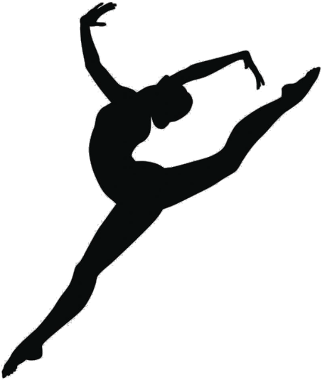 Dancer Silhouette -my Edit - Gymnastics Silhouette (500x578)