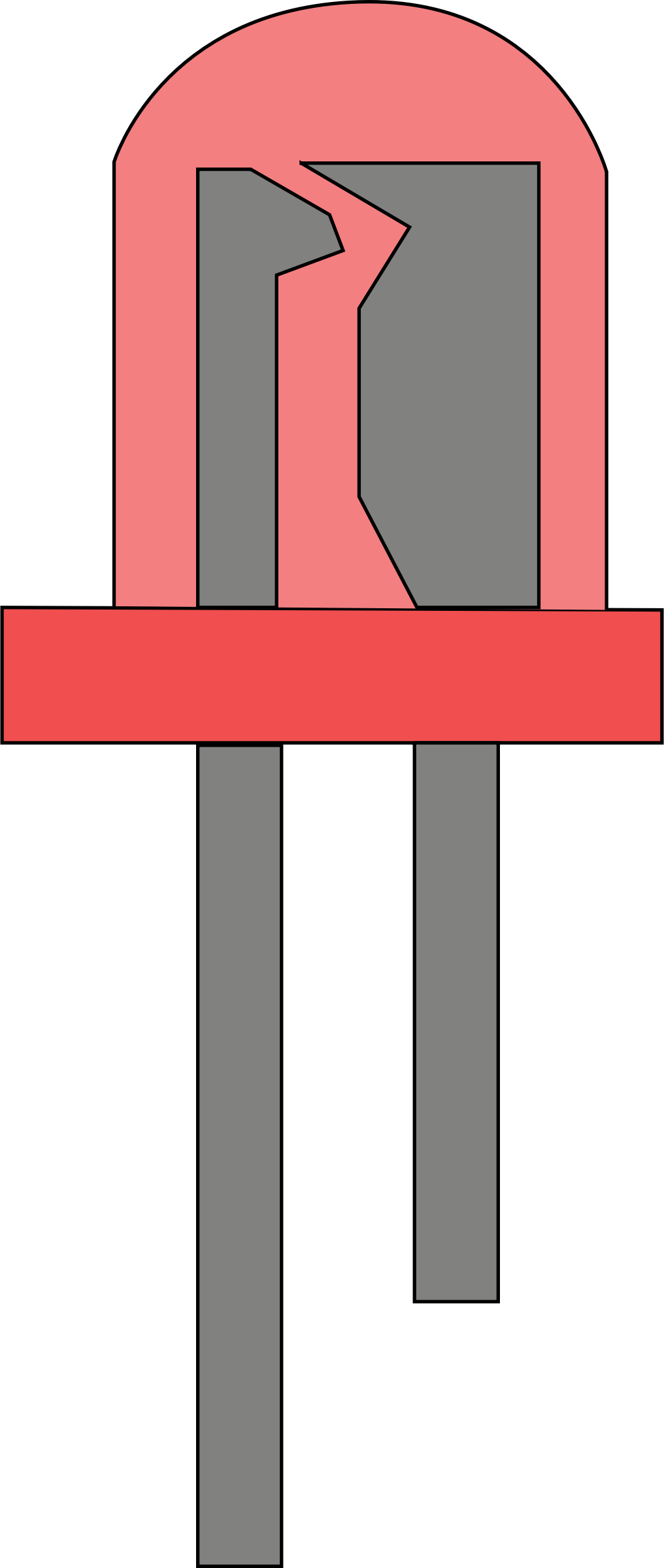 Led Clip Art Medium Size - Red Led Clipart (1016x2400)