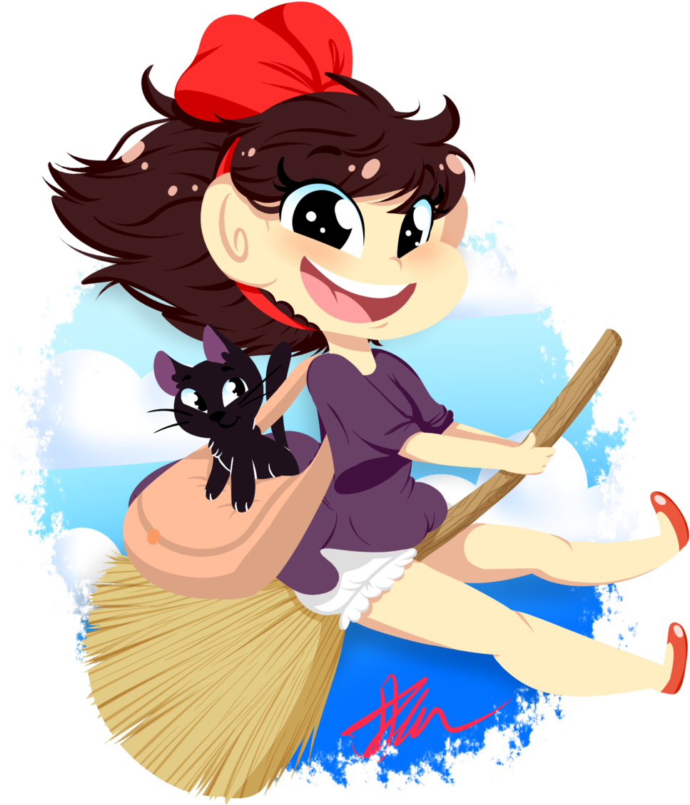Kiki's Delivery Service By Jessiiroo - Cartoon (1024x1143)