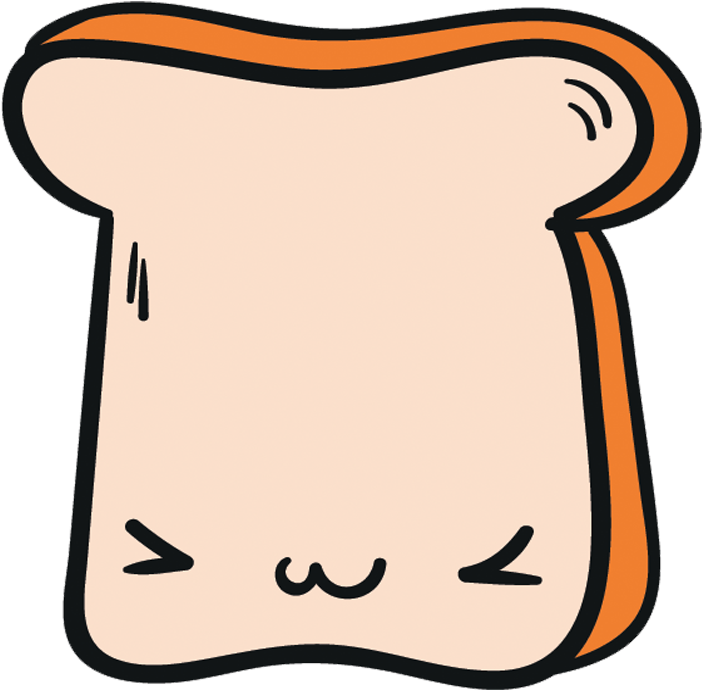 Toast Bread Clip Art - Toast Bread Vector Png (1000x1000)