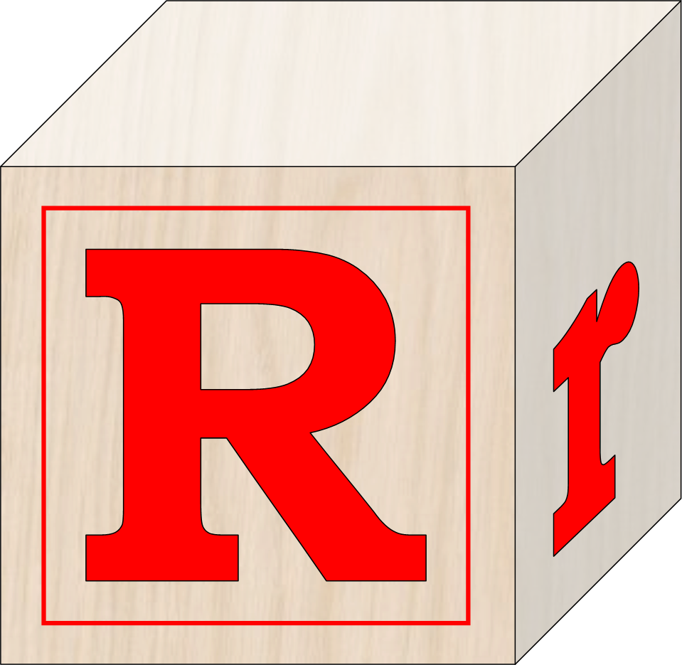 Blocks R Image - Sign (959x935)