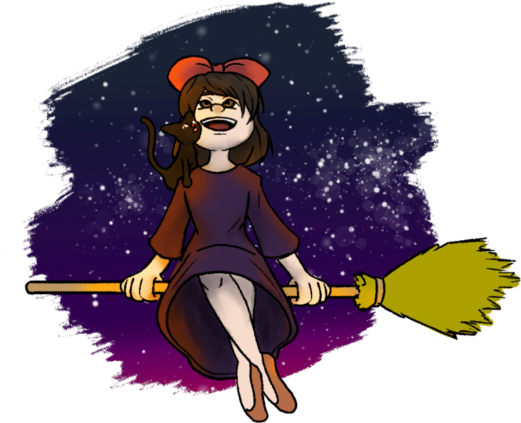 Kiki's Delivery Service - Cartoon (800x732)