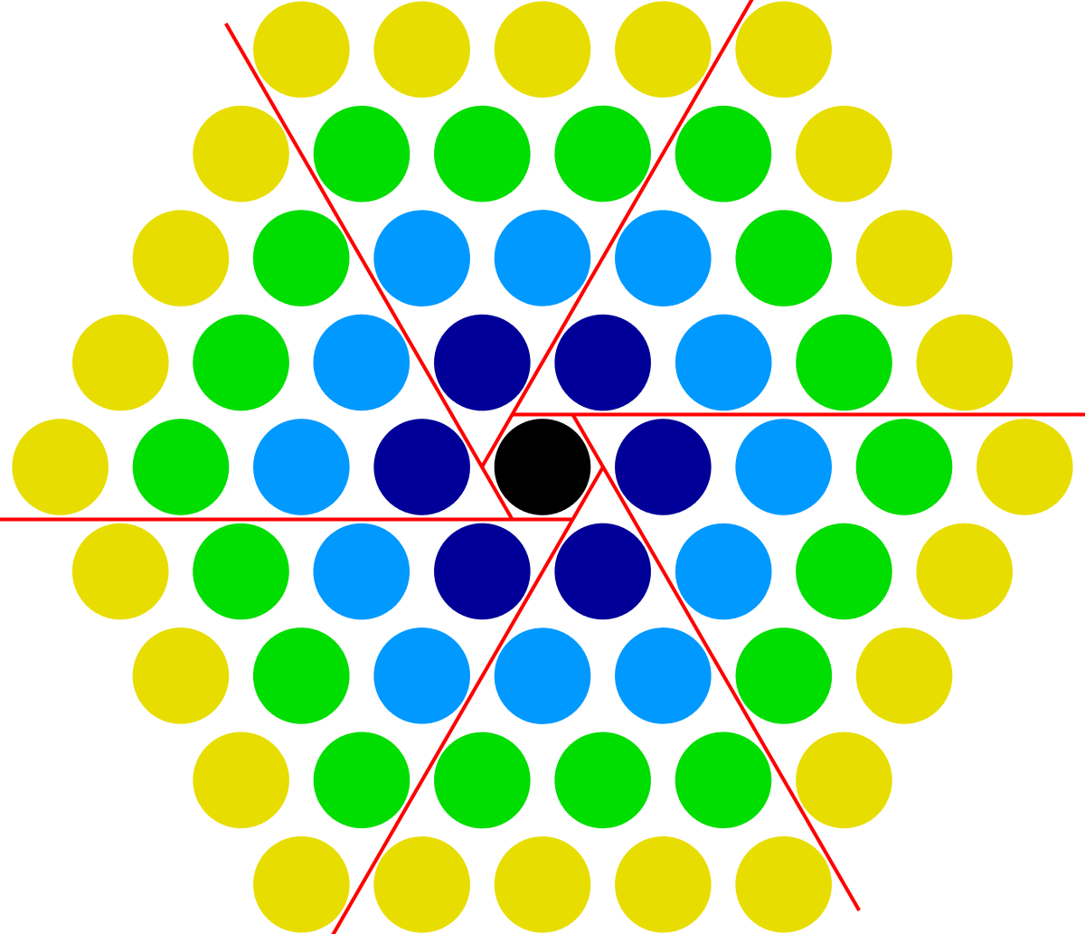 Centered Hexagonal Number - 37 Hexagon (1200x1033)