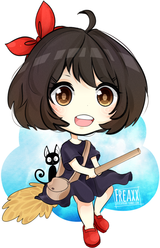 Kiki's Delivery Service - Kiki's Delivery Service Chibi (741x1077)