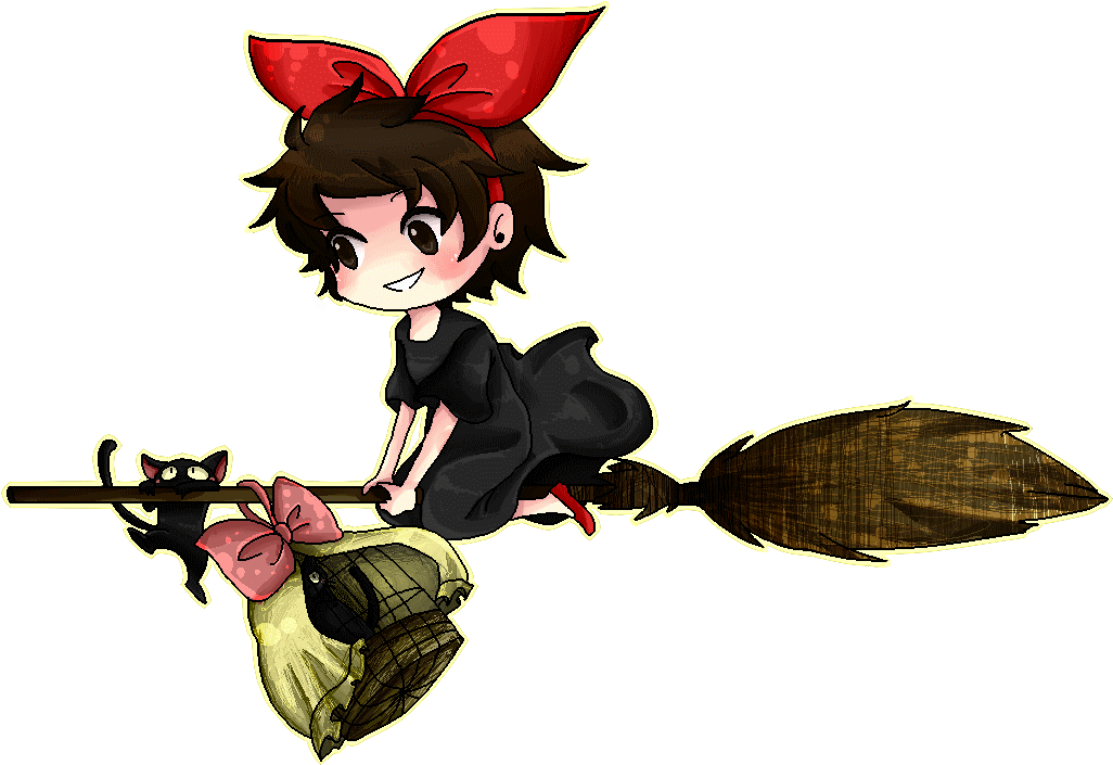 Kiki Delivery Service Gif Idk Kshdc By Etto-sama - Kiki's Delivery Service Pixel Gif (1124x874)