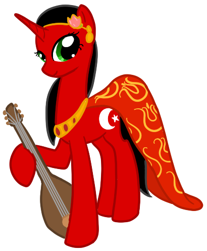 Melting-milkyway, Nation Ponies, Ottoman, Safe, Turkey - Cartoon (476x606)