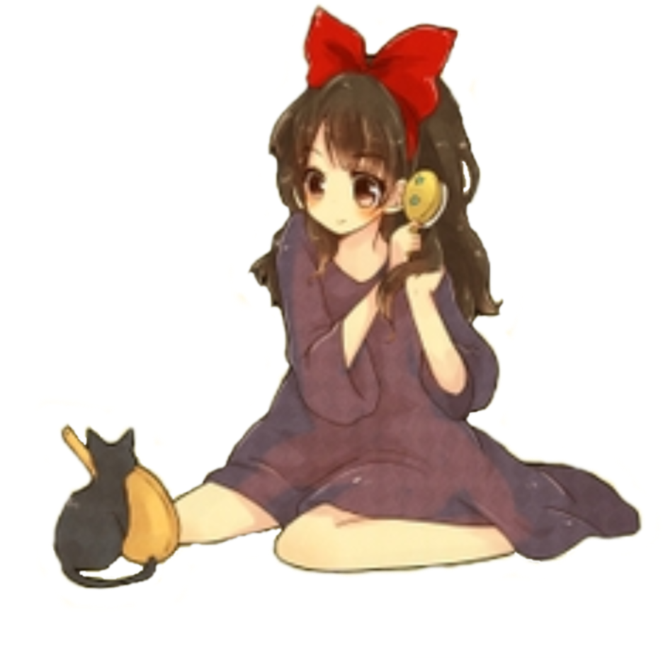 Kiki's Delivery Service Render By Xdarkivyx - Anime Girl Hair Bow (1000x1000)