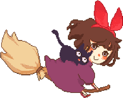 Picture - Kiki's Delivery Service Jiji Pixel (500x385)