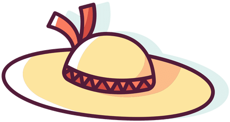 Pin Beach Hat Clipart - Sun Hat (512x512)