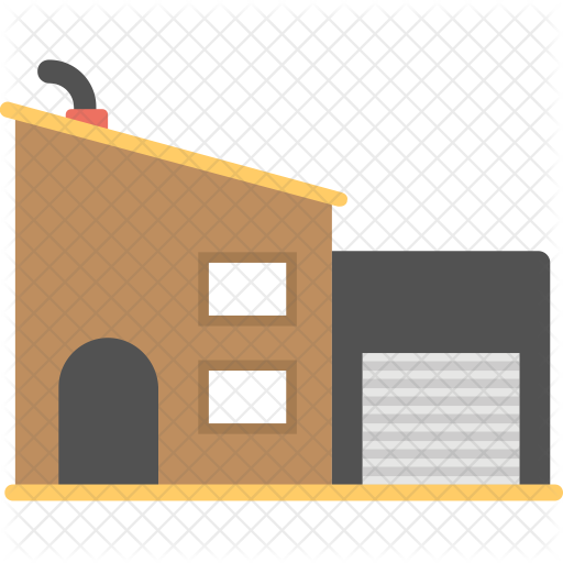 Warehouse Icon - Building (512x512)