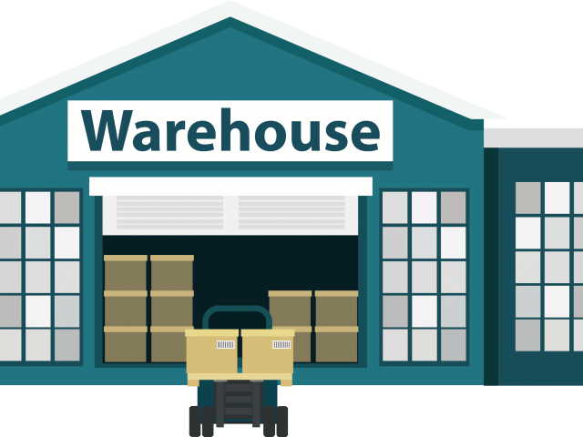 Warehouse Clipart Business Building - Warehouse Icon (640x480)