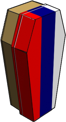 3dcoffin Model Image Russiaflag Clear Bkgnd - Box (284x482)